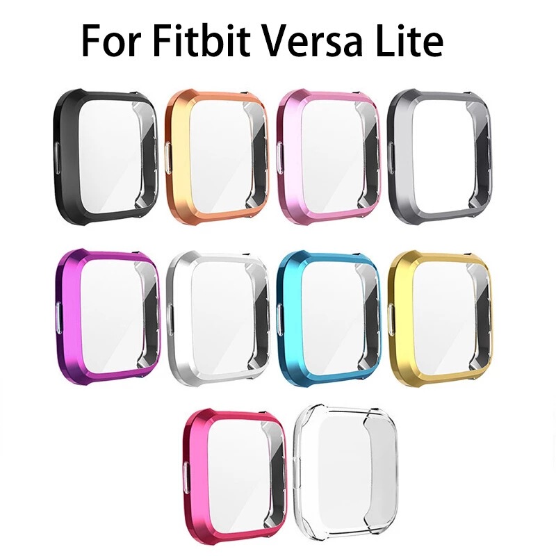 For fitbit versa lite protective shell versa lite all-inclusive electroplated case rubber case in stock