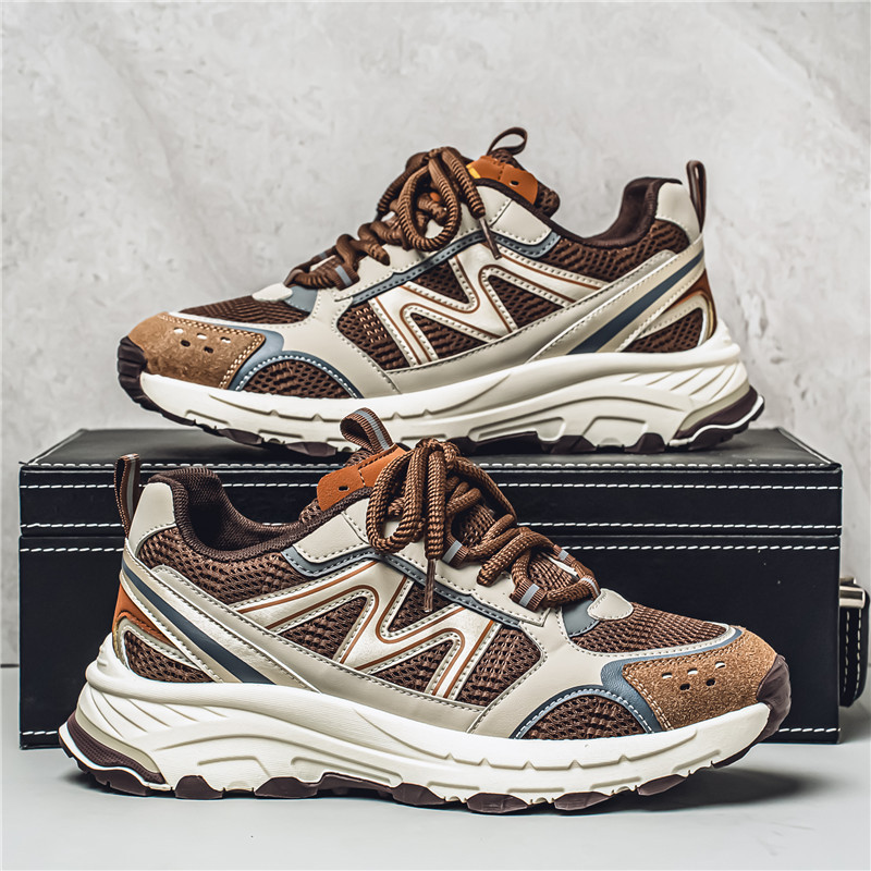 2025 otoño chatarra red respirable zapatos deportivos al aire libre en vivo zapatos de padres estudiantes con viejos zapatos de hombre