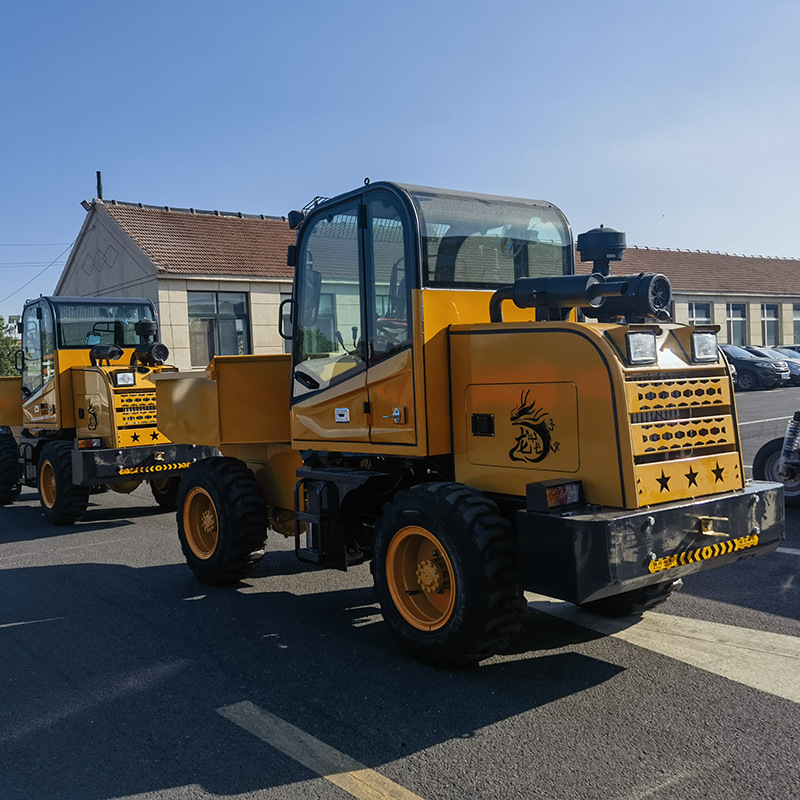 工地柴油蹦蹦车 工程全液压四轮翻斗车 2吨矿区煤炭周转运输车