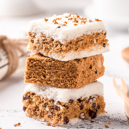 Wuyu Yuan Osmanthus Cake Traditional Handmade Snack Leisure Food Nostalgic Rice Cake Filled Rice Cake Wholesale