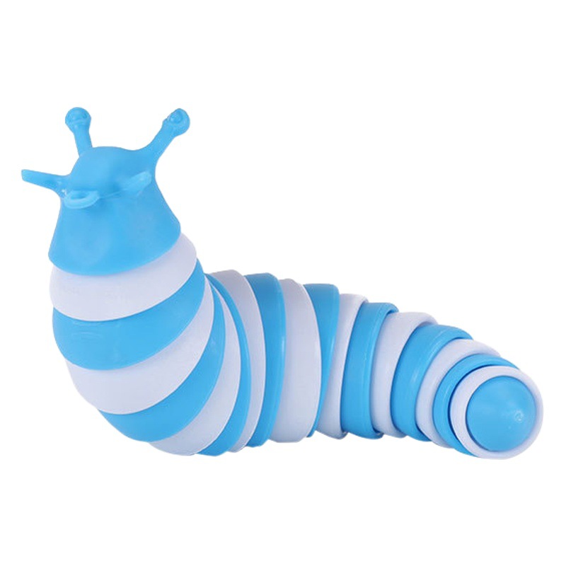 Adornos coloridos de caracoles de escritorio, caracol de simulación de descompresión divertido, nuevo juguete de oruga de descompresión para niños