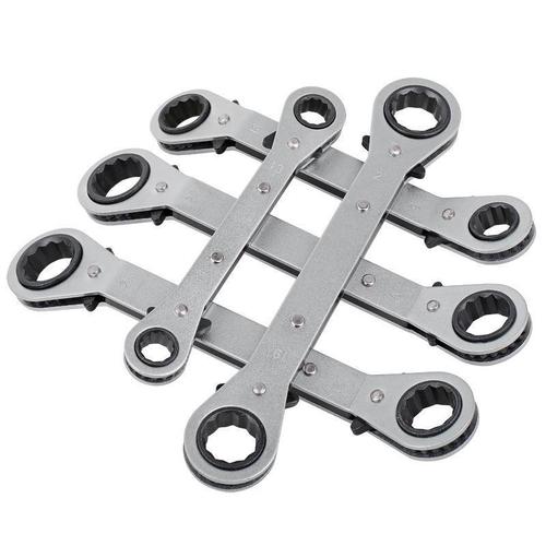 Ratchet wrench double-headed two-way labor-saving quick wrench straight head elbow plum blossom wrench cross-border manufacturer wholesale