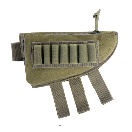 Double layer 7+7 hole bullet clip bag cover Military camouflage outdoor hunting multi-functional tactical cheek holder bullet bag gun butt