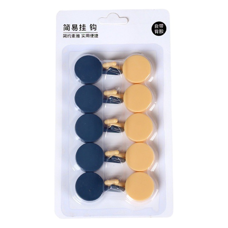 En stock al por mayor del hogar pequeño gancho fuerte gancho pegajoso cocina baño Mini pequeño gancho pegajoso fuerte colgante de pared sin costuras