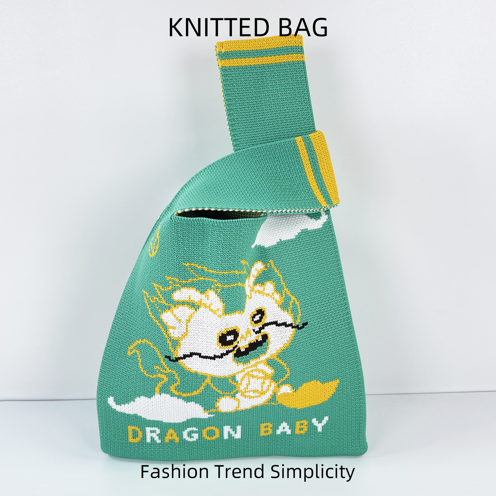 Bagos de regalo de punto de Año Nuevo del Dragón bolsas de muñeca mini bolsas de teléfono móvil versátiles bolsas de regalo de caramelo de gran capacidad bolsas tote image 8