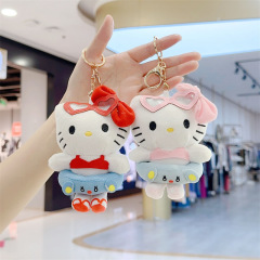 新作アニメKTキーホルダー創意デザイン水泳リングビキニ猫ぬいぐるみリュックサックぬいぐるみペンダント