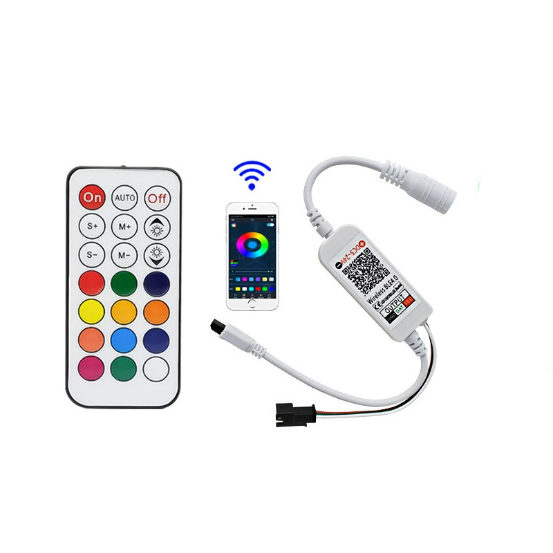 LED маленький контроллер, световая лента, 21 кнопка, Bluetooth