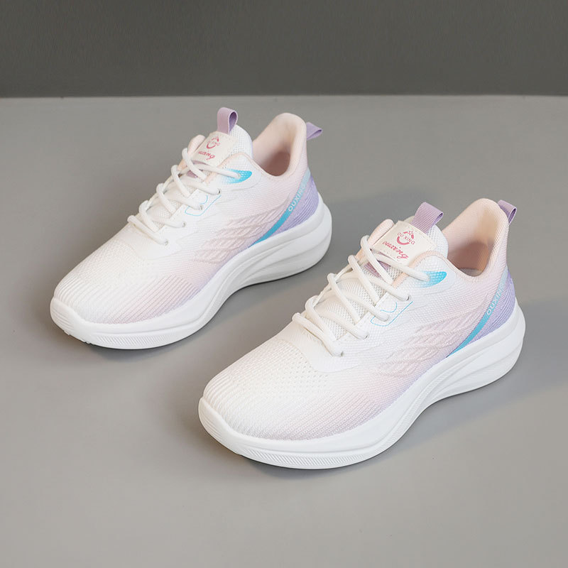 Fz6605 Nuove scarpe da ginnastica traspiranti 2025 Primavera e autunno Suola sottile Resistente all'usura Casual Colore sfumato Stile college_voghion.com