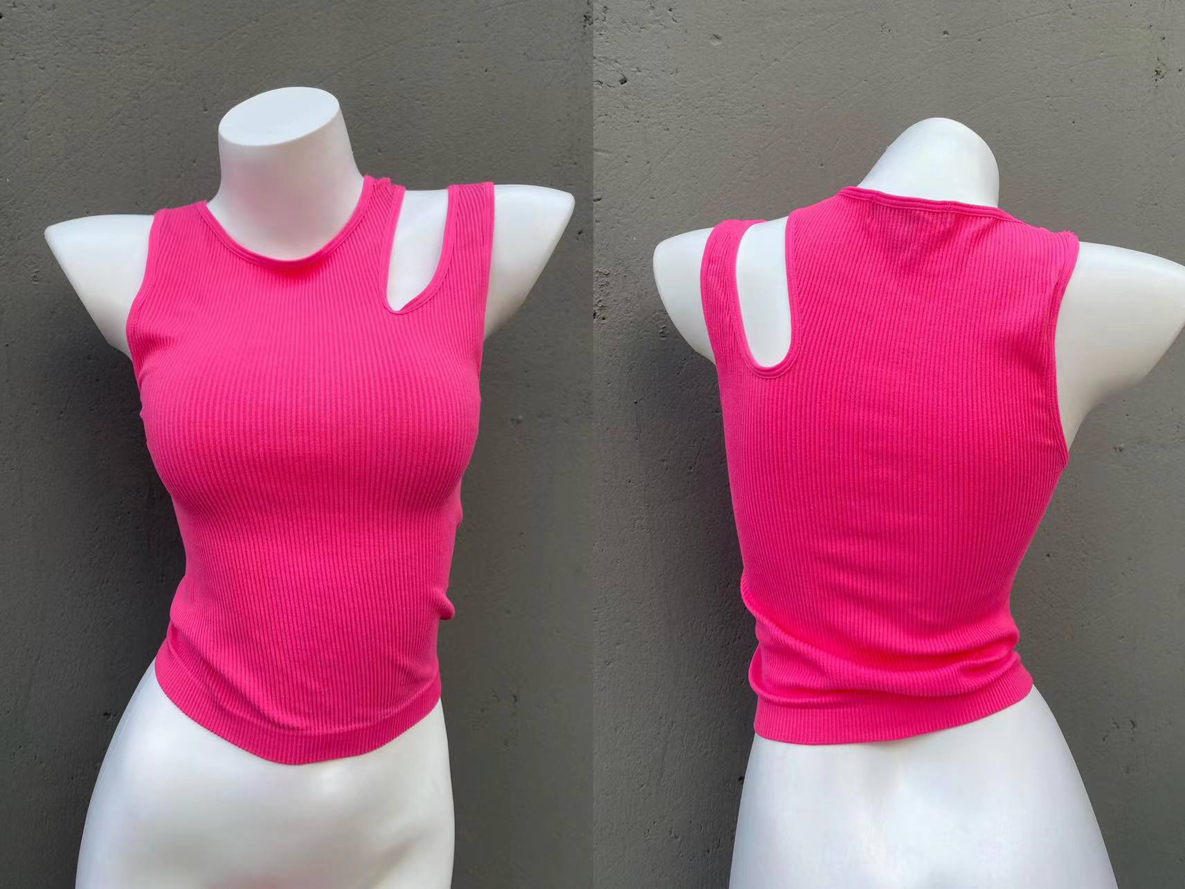 Exportación nuevo chaleco sin costuras de gran tamaño elástico cómodo ropa exterior superior al por mayor