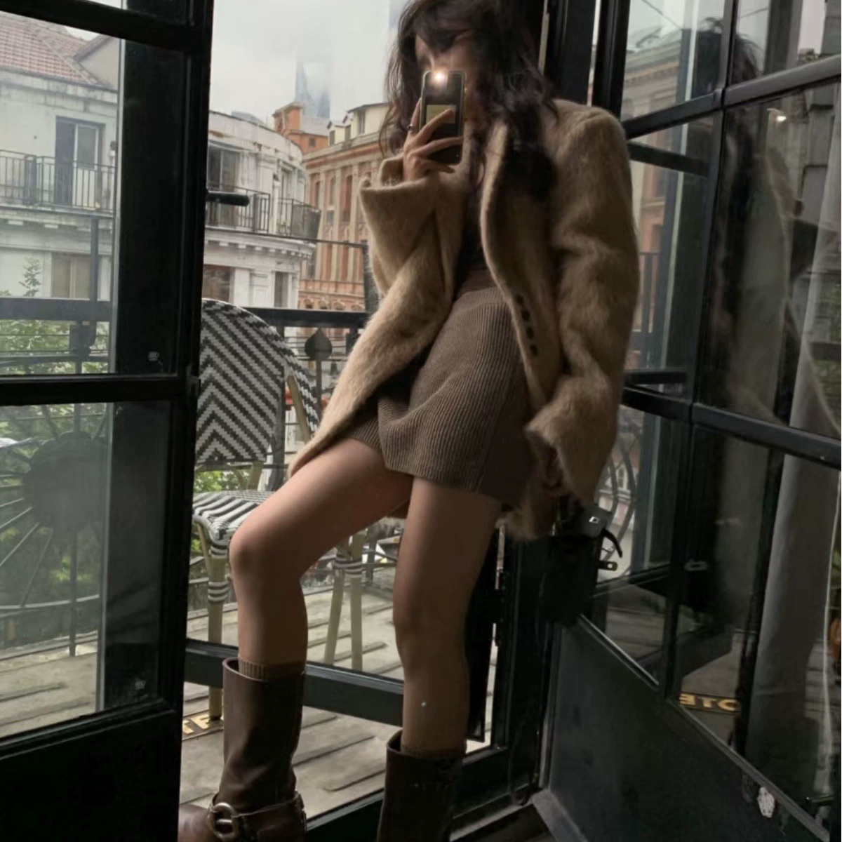 Suit, woolen demi-season woolen coat, shoulder pads, jacket, increased thickness