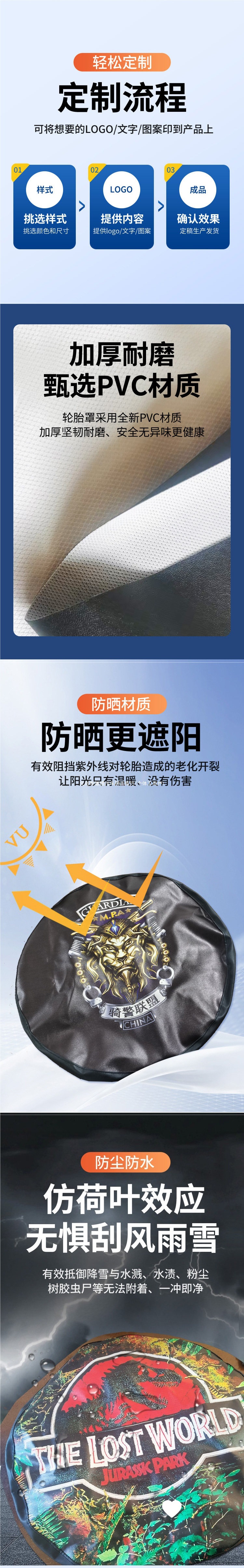 Direct sales from the manufacturer: car spare tire cover, tire sleeve, thickened tire bag, PVC tire cover, wheel cover, tire protection accessory
