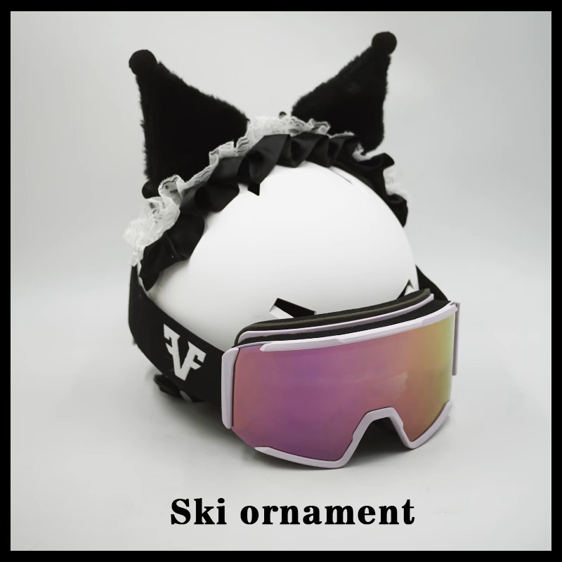 Black Kuromi Headband Motorcycle Helmet Accessory