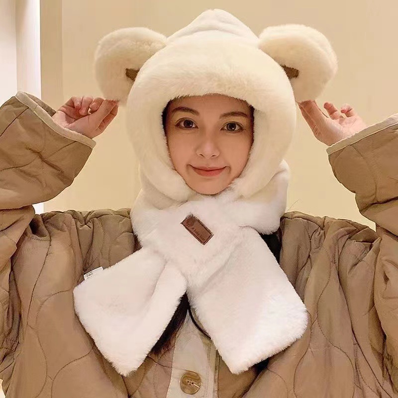 冬季保暖头套成人帽毛绒三件套卡通帽子雷锋帽户外骑行保暖儿童帽|undefined