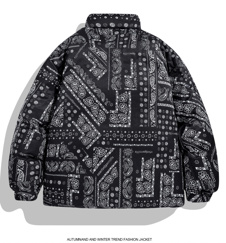 Vêtements pour hommes Veste double face pour hommes en automne et en hiver, veste décontractée ample, manteau en coton, manteau en coton épaissi,_voghion.com