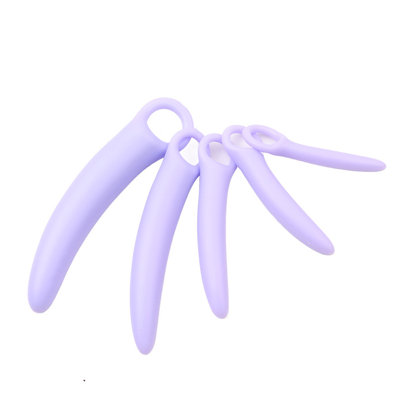 Progressive Vaginal Dilator Trainer Set, TPE, Manual Spasm Relief, Pink Size 5 — detail image 3