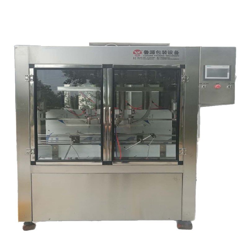 Máquina de llenado de aceite comestible automático de 4 cabezas línea de producción de llenado de aceite de colza de soja equipo de llenado automático de aceite image 6