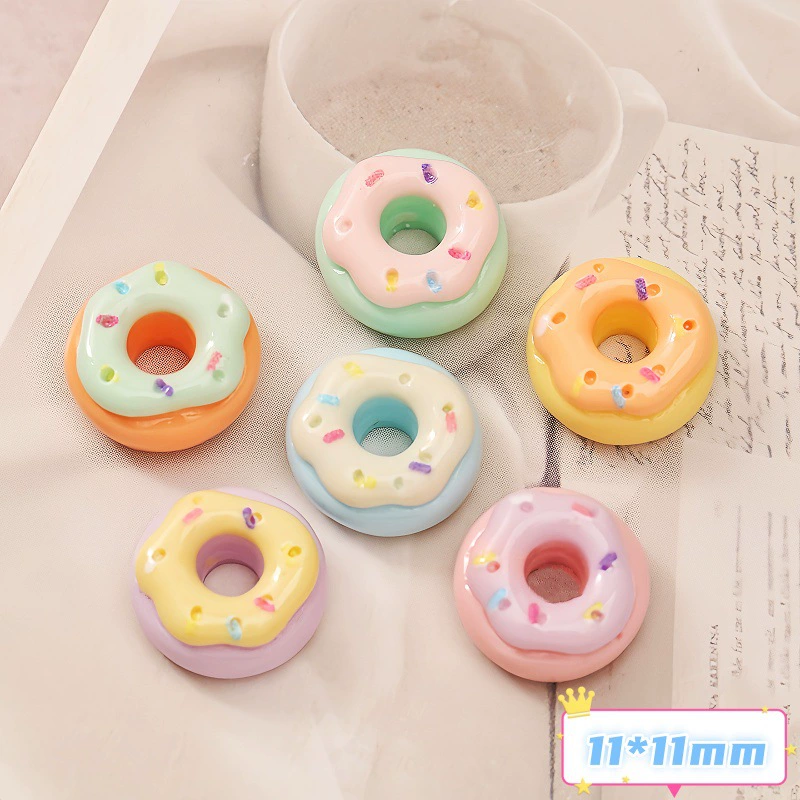 Маленькие украшения из смолы, игрушки-еда, пончики, декор для ногтей, культурно-креативные изделия, одежда, игрушки, заколки для волос ручной работы, аксессуары для чехлов для телефонов