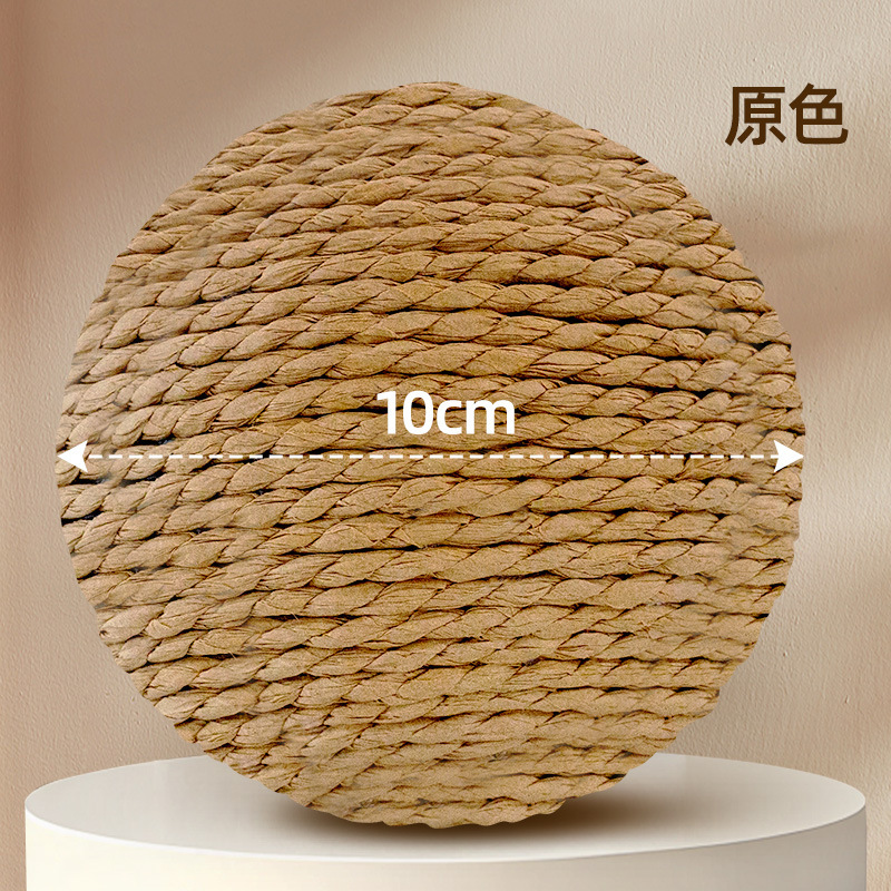 Juguete para gatos 10cm cuerda de papel de tamaño ampliado garra afilada bola de cáñamo gato auto-hola juguete interactivo para aliviar el aburrimiento suministros para mascotas