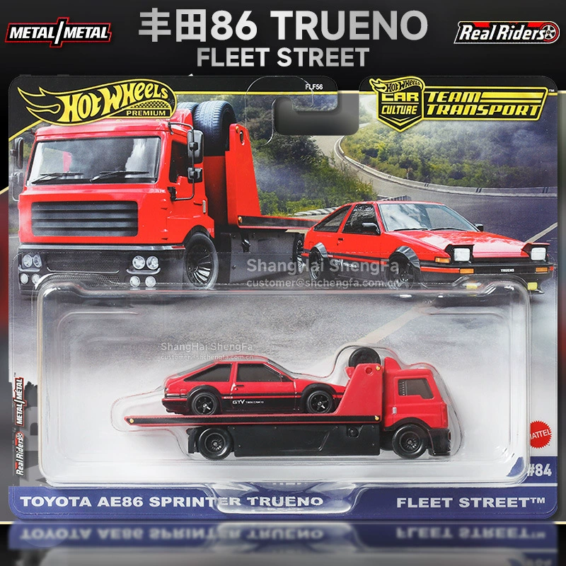 Золотая ярлык Hot Wheels FLF56 Car Culture Transport Team Ferrari Laiken Toyota AE86 Литой автомобильная модель