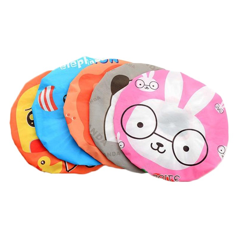 Cute cartoon shower cap Japanese style waterproof shower cap shampoo cap oil-proof smoke cap