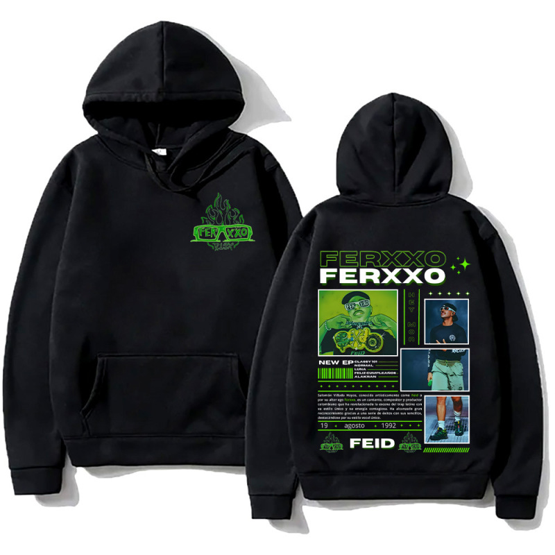 Rapper Feid Ferxxo Hoodie 90S Retro Hip Hop Style Sweatshirts Unisex Can Time Rapper Feid Ferxxo Hoodie 90S Retro Hip Hop Style Sweatshirts Unisex Can Time