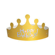 蛋糕生日帽女宝男童成人款儿童网红派对折叠皇冠帽加厚高端装饰帽