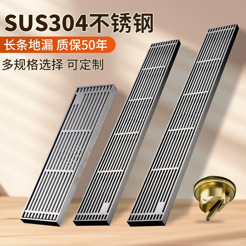 304 из нержавеющей стали длинный полый слиток туалет вонючий душевая ванная комната большой объем кухонная дренажная раковина боковой ряд