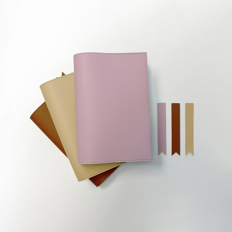 Korean-Style Pu Leather Notebook Cover A5 Notepad Cover Simple Portable Book Cover Available in Multiple Colors