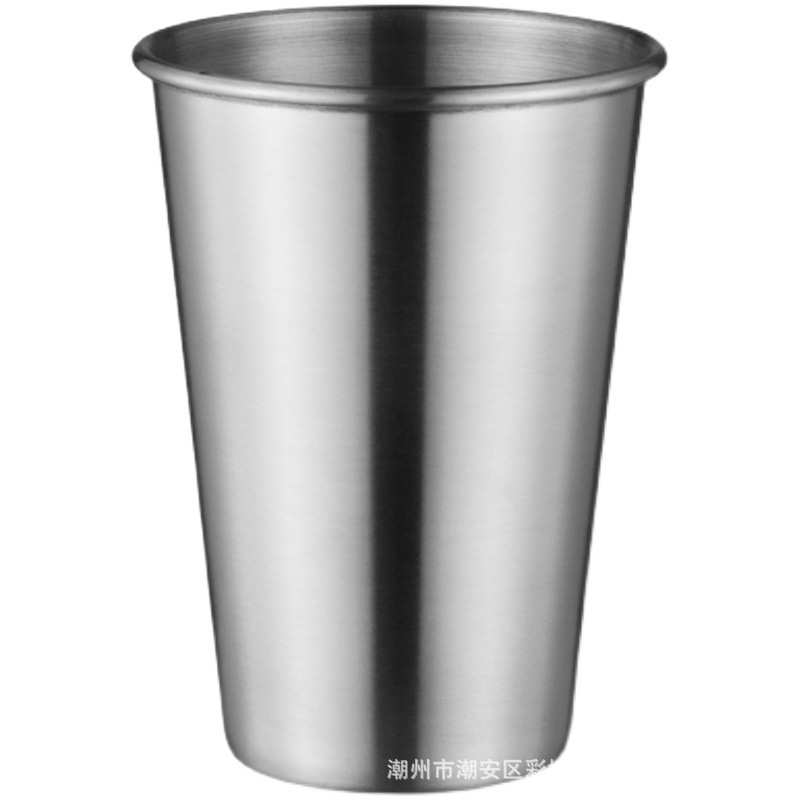304ステンレスビールマグのコーヒーカップの洗面所のジュースの冷たい飲み物のカップのレストランの家庭用バーの単層のコップ|undefined