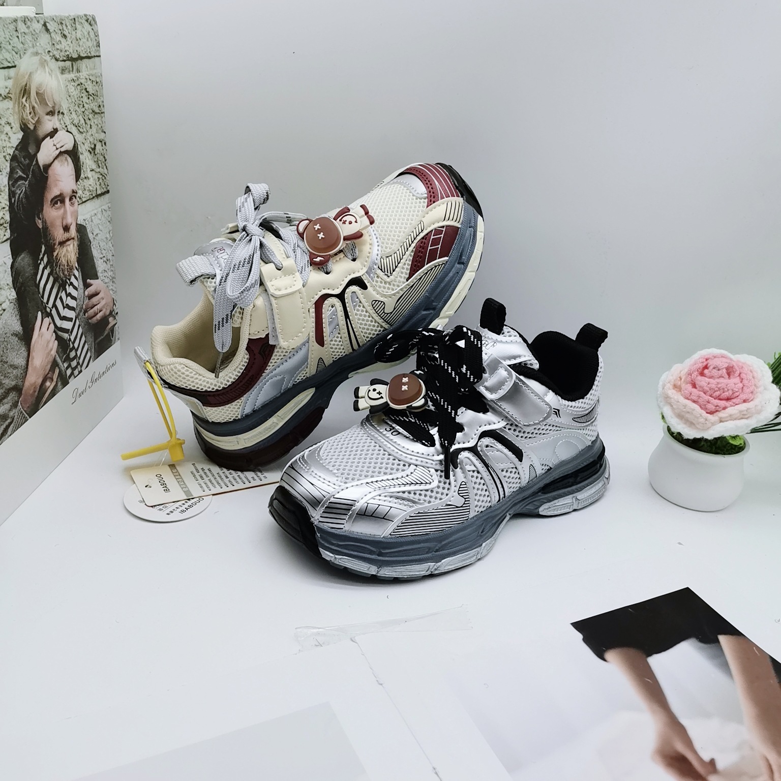 Zapatos deportivos de otoño de doble red para niños, zapatos para niños, zapatos para correr para niños pequeños y medianos, zapatos casuales para niños, cómodos