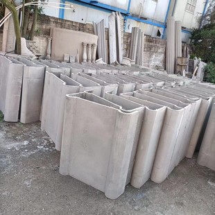 GRC fiber cement prefabricated production of exterior wall decoration cornice line pillar window cover according to the drawings production and installation