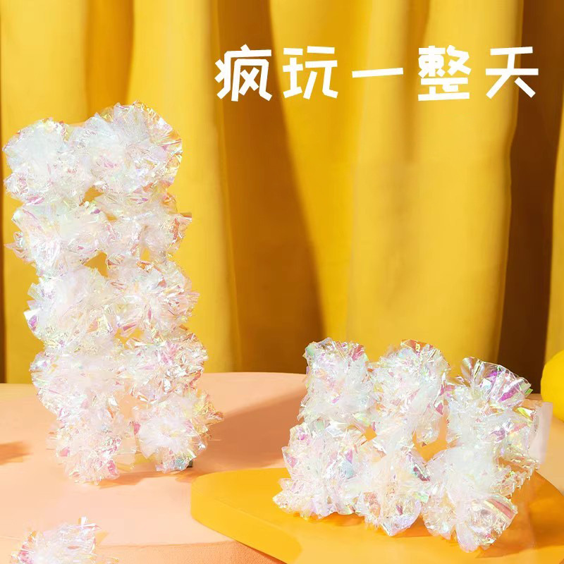 Cat Toy Ring Paper Ball Color Ring Paper Cat Bite Kitten Kitten Kitten Stick Pet Self-Hei Sieving Artifact