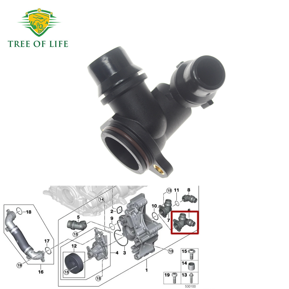 11515A1C362,11515A74E79 is suitable for BMW water pump connector