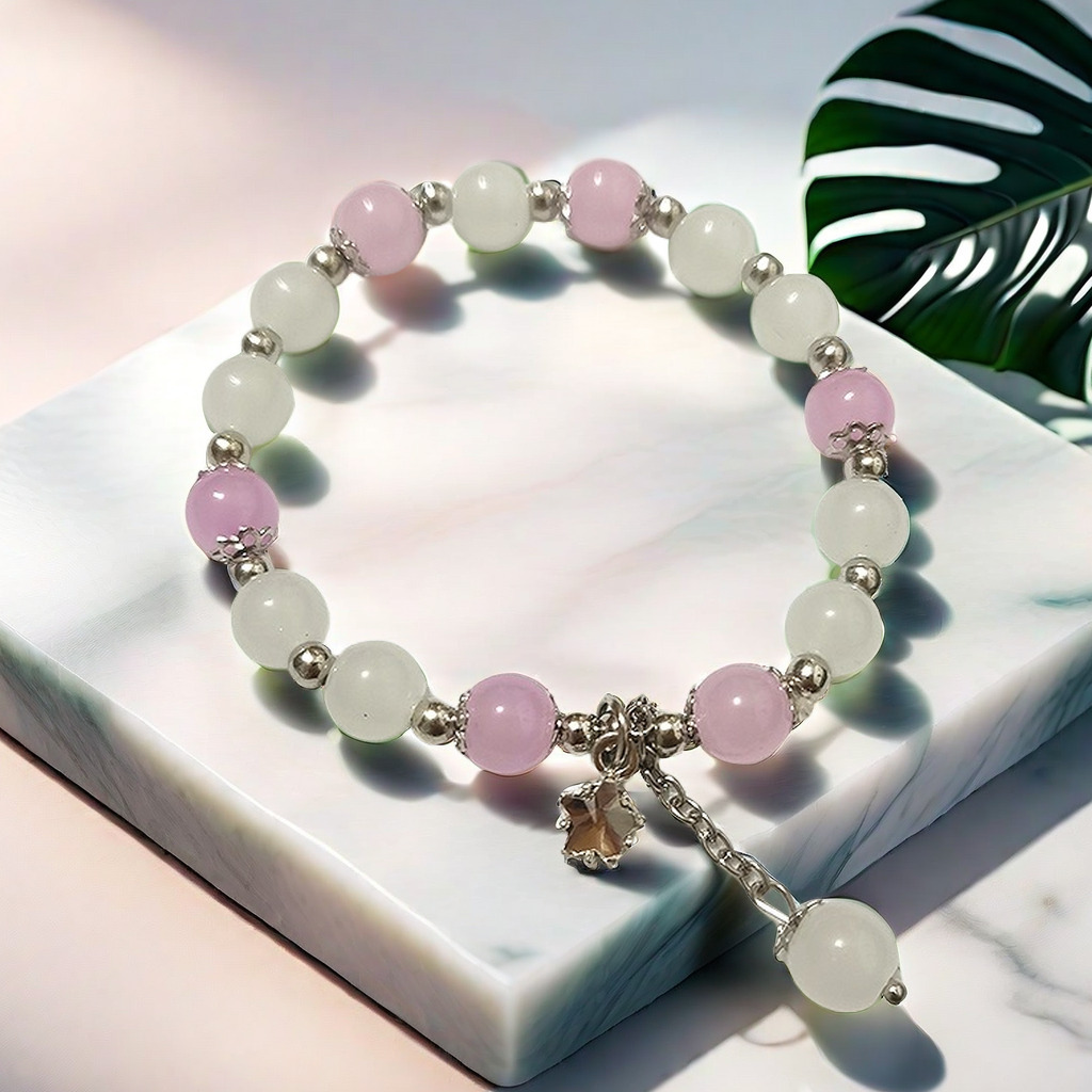 G18 자수정 별 팔찌