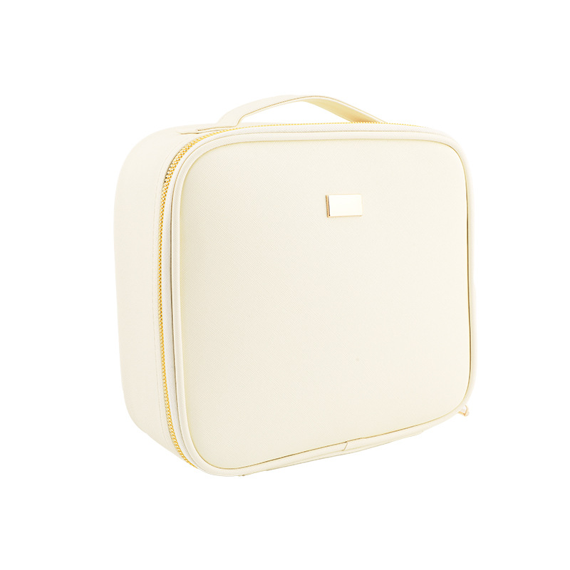 Caja de almacenamiento de maquillaje simple de gran capacidad bolsa de maquillaje portátil bolsa de cepillo de maquillaje de viaje herramienta de almacenamiento de maquillaje