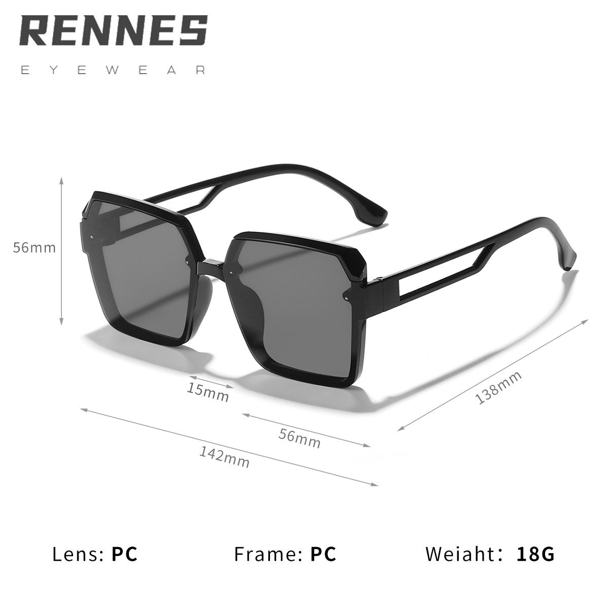 2022 gafas de sol retro europeas y americanas de las mujeres de alto grado cuadrado de moda a prueba de rayos UV gafas de sol de los hombres y las mujeres