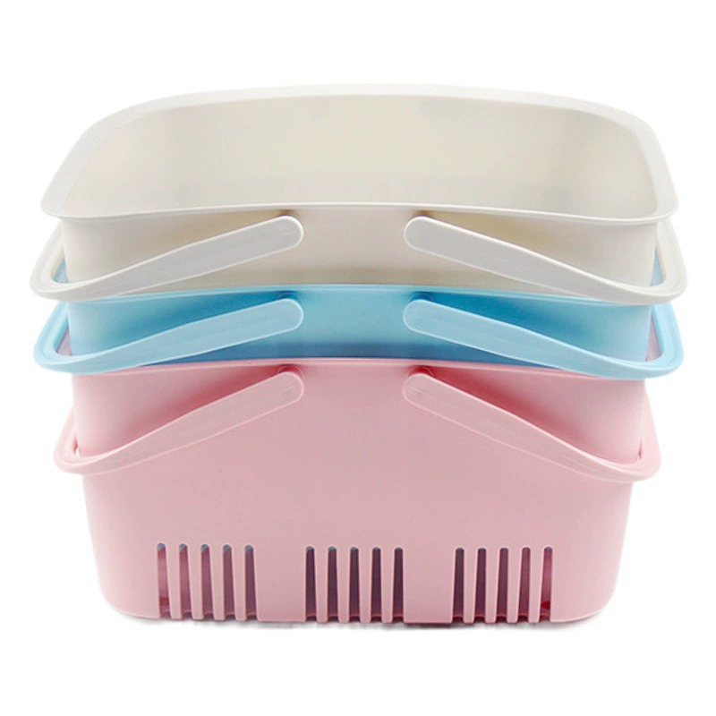 Корзина для покупок Портативная корзина для покупок небольшой размер Пластиковая корзина Корзина для ванны Магазин закусок Портативная корзина для круглосуточного магазина Корзина для покупок супермаркета