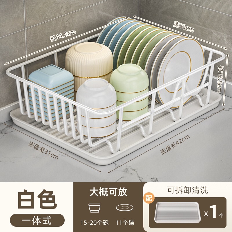 厨房沥水碗盘架碗碟沥水架水槽餐具置物架家用台面碗筷滤水收纳架|undefined