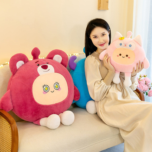 Cute cartoon transformed egg boy series plush toy doll large rag doll doll gift for children
