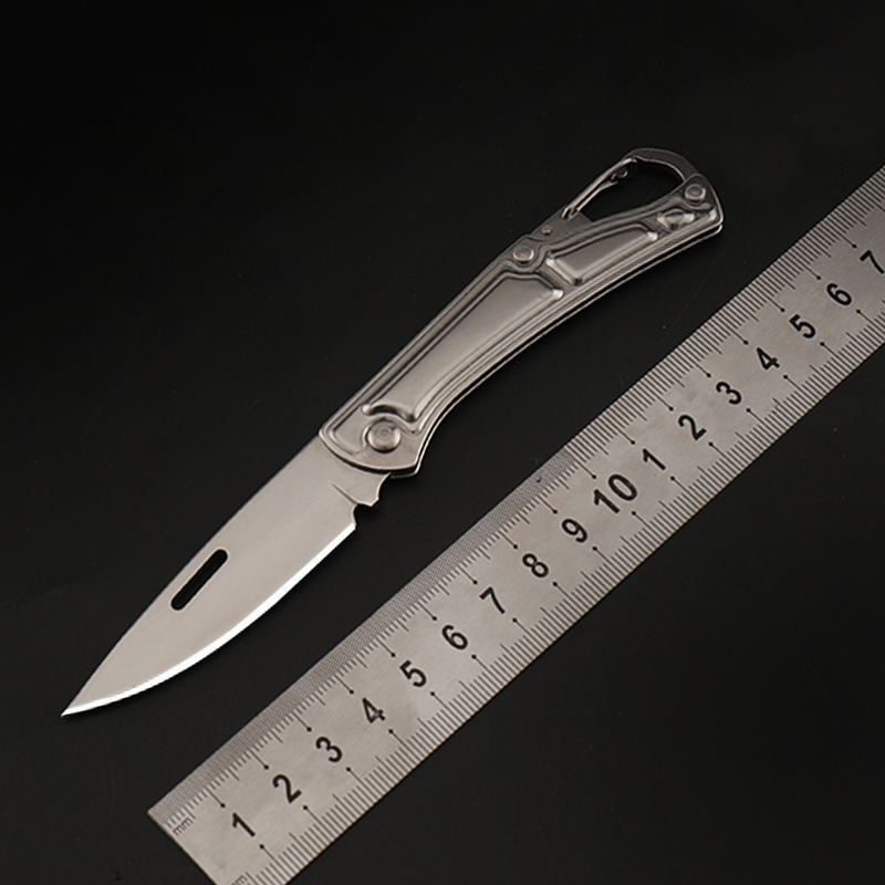 新款迷你野外户外折叠刀不锈钢防身野营刀具便携折刀水果刀小刀