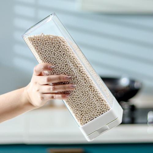 Kitchen airtight grain storage jar transparent plastic airtight storage jar for moisture-proof storage of coarse grains and dried fruits storage jar