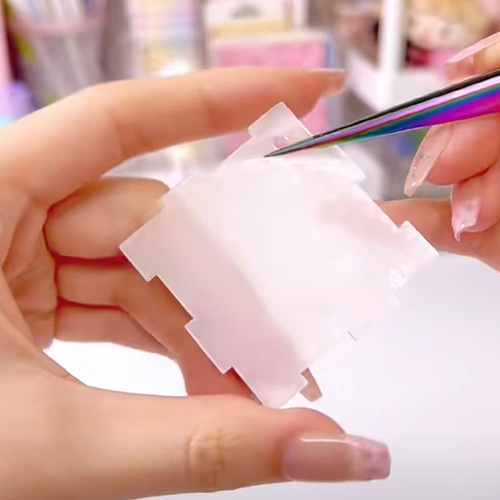 Transparent three-dimensional Guka Rubik's Cube Acrylic Gupan keychain pendant diy creative handmade stationery stickers wholesale