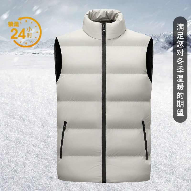 Осенний и зимний мужской хлопковый жилет воротник хлопковый жилет без рукавов