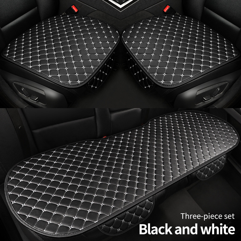 Cojín de asiento de automóvil transfronterizo, cojín de asiento de cuero de tres piezas, cojín de asiento de automóvil de cuero, asiento de automóvil general