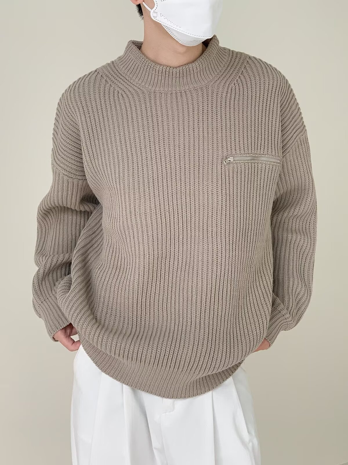 Japanese retro demi-season winter trend sweater