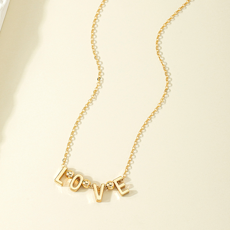 Fashion Letter Alloy Plating Necklace