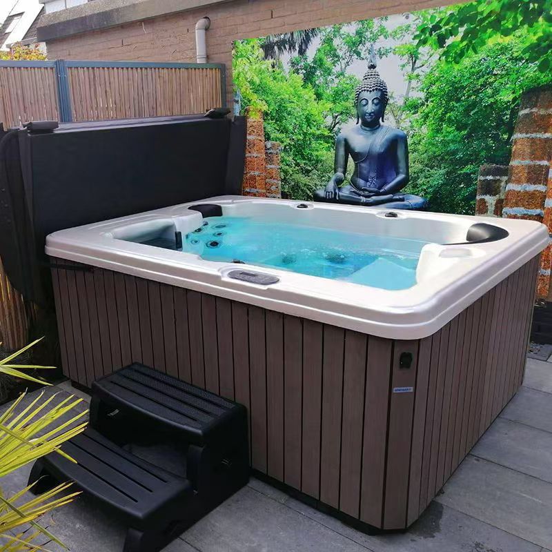 Acrílico bañera de hidromasaje de surf al aire libre bañera de calentamiento térmico inteligente spa spa piscina de spa 3 asientos