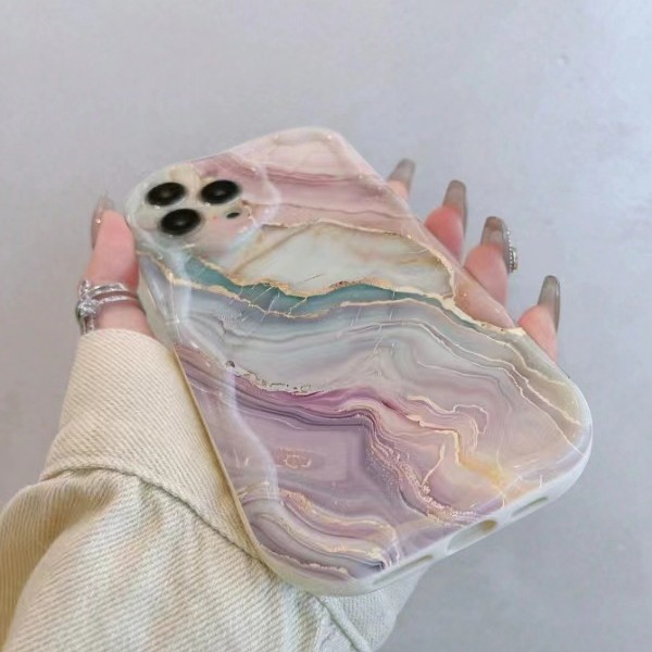 Patrón cuadrado de mármol para Apple 15 funda para teléfono móvil iPhone16 Japón y Corea del Sur 14 Europa y América 13 personalidad 12 nuevo 11