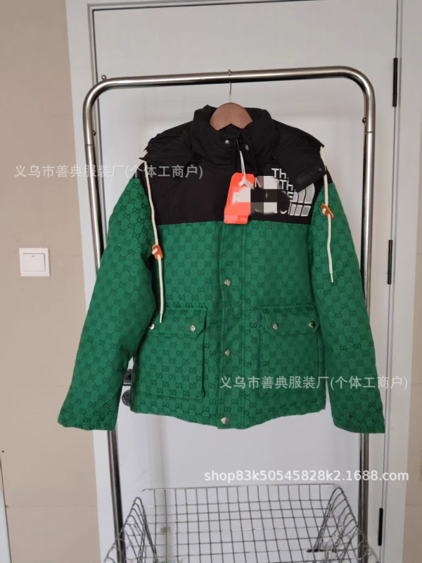 冬季北家高版本男士羽绒服字母连帽新款休闲夹克宽松百搭女士外套|undefined