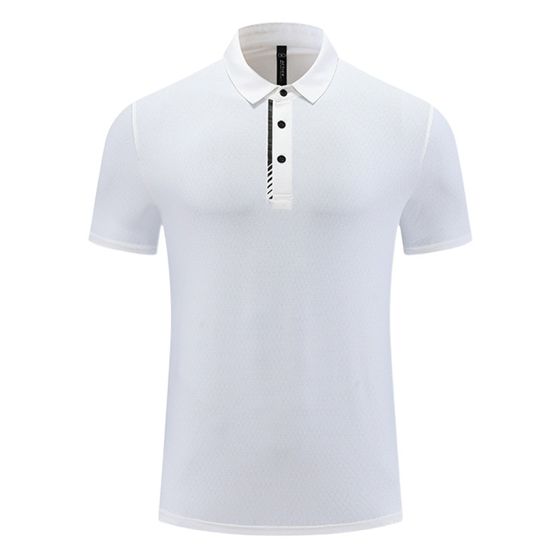 Verano de hielo-sensación transpirable de secado rápido Polo de los hombres de negocios ropa de manga corta casual solapa superior moda deportes ropa de fitness